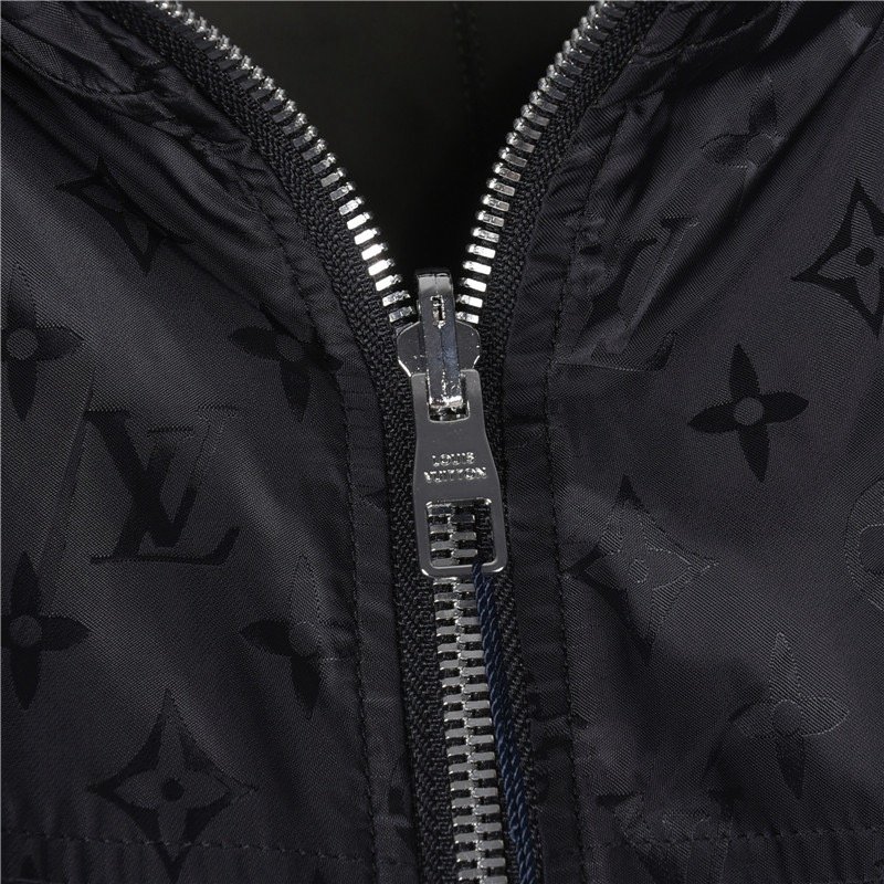 Black Monogram Lightweight Zip Jacket view