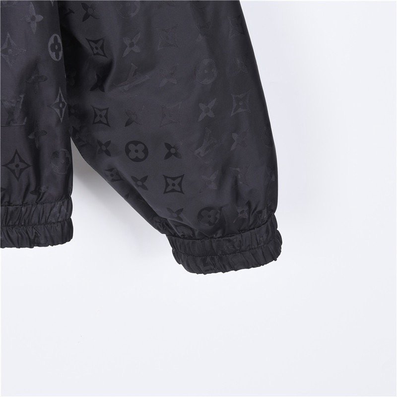 Black Monogram Lightweight Zip Jacket view