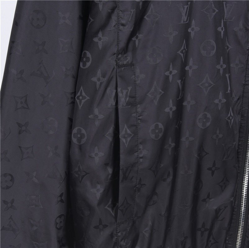 Black Monogram Lightweight Zip Jacket view