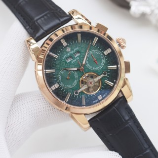 Patek Philippe Chronograph Rose Gold Green Dial Automatic Watch