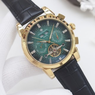 Patek Philippe Chronograph Rose Gold Green Dial Automatic Watch view 2