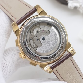 Patek Philippe Chronograph Rose Gold Green Dial Automatic Watch view 8