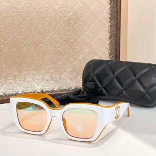 Chanel 6068 White & Black Oversized Square Sunglasses view 3