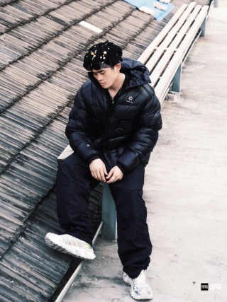 Black Quilted Puffer Down Jacket view 2