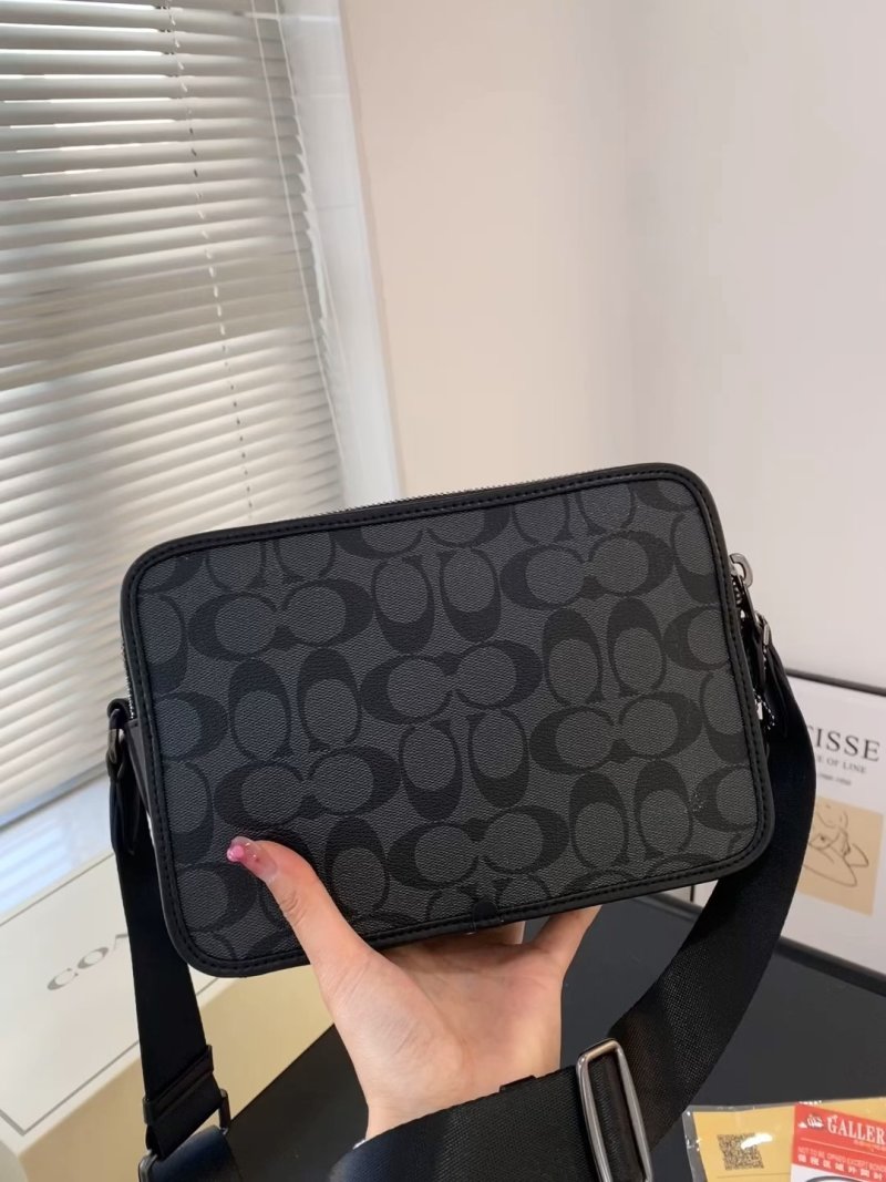 Coach Signature Canvas Black Crossbody Shoulder Bag