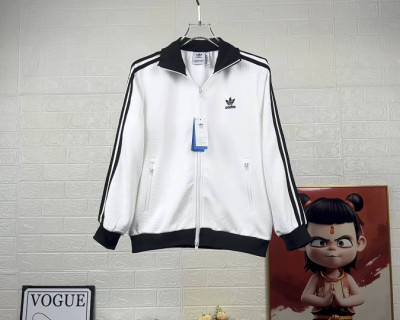 Adidas Originals Trefoil Track Jacket White Black Stripe