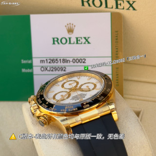 Rolex Daytona Gold White Dial Chronograph Watch view 4