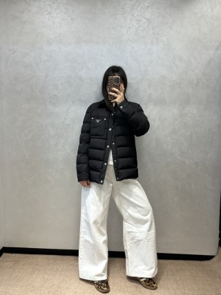 Prada Black Quilted Down Jacket