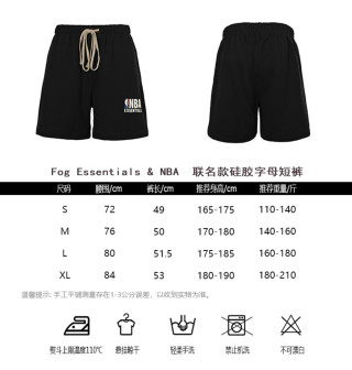 Essentials x NBA 25SS Collaboration Shorts Black view 10