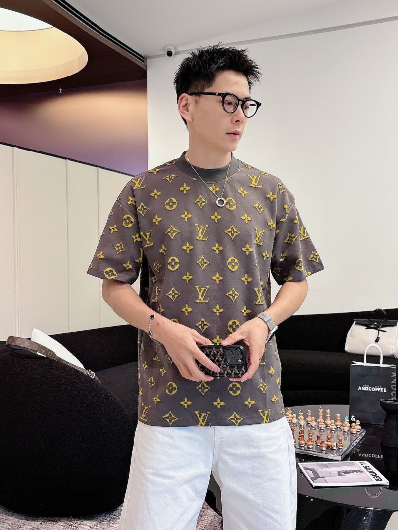 Louis Vuitton Monogram T-Shirt Brown Gold