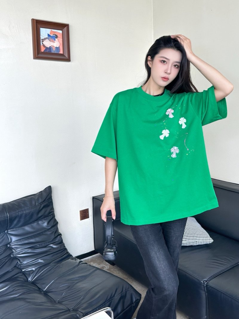 Chrome Hearts Green Cross Print Short Sleeve T-Shirt view