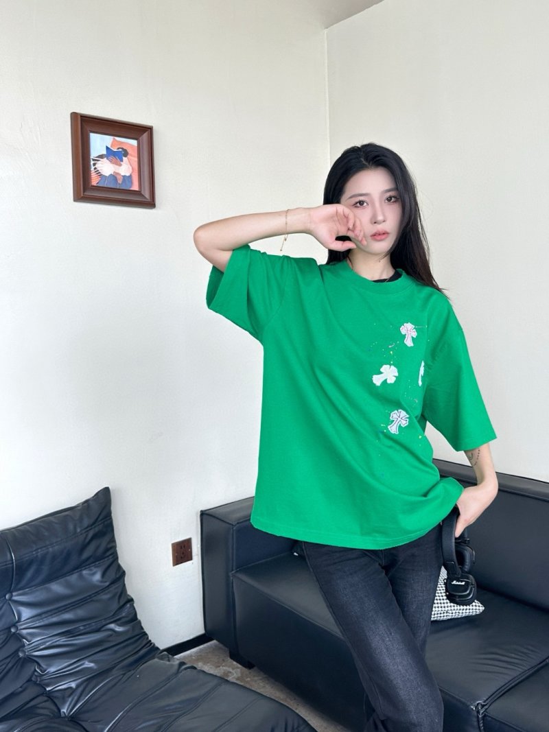 Chrome Hearts Green Cross Print Short Sleeve T-Shirt view
