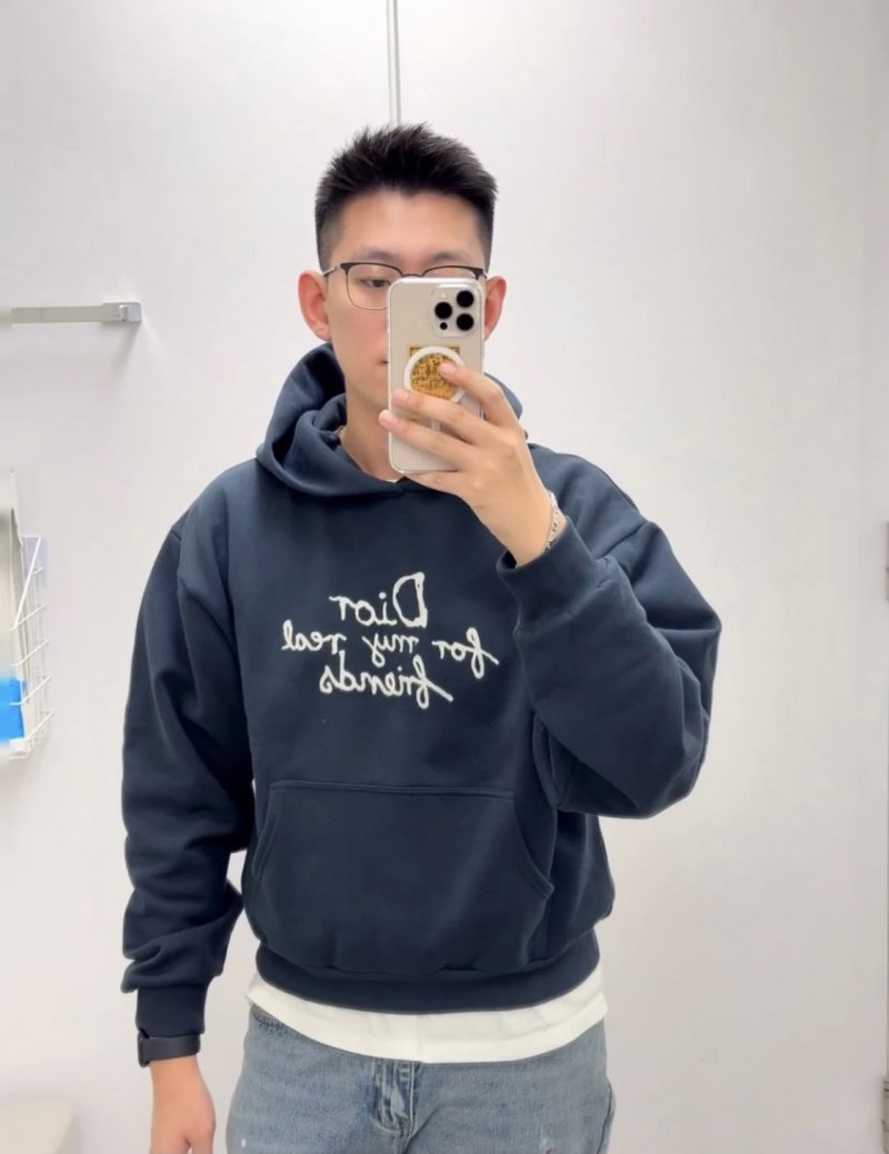 Dior Black 'For My Real Friends' Hoodie view