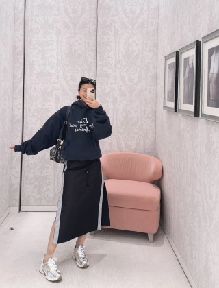 Dior Black 'For My Real Friends' Hoodie view 5