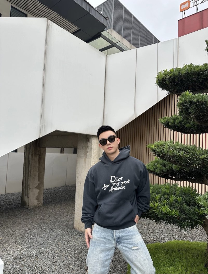 Dior Black 'For My Real Friends' Hoodie view