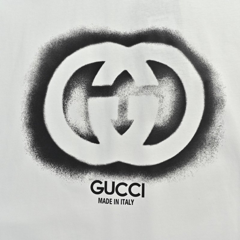 Gucci GG Logo Spray Paint White T-Shirt view
