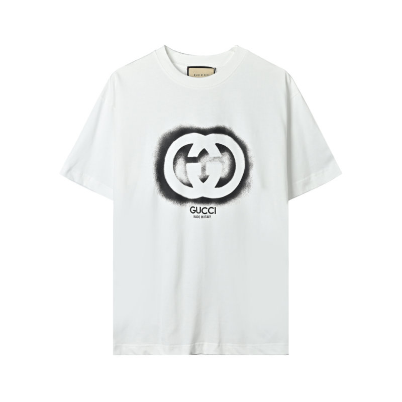 Gucci GG Logo Spray Paint White T-Shirt view