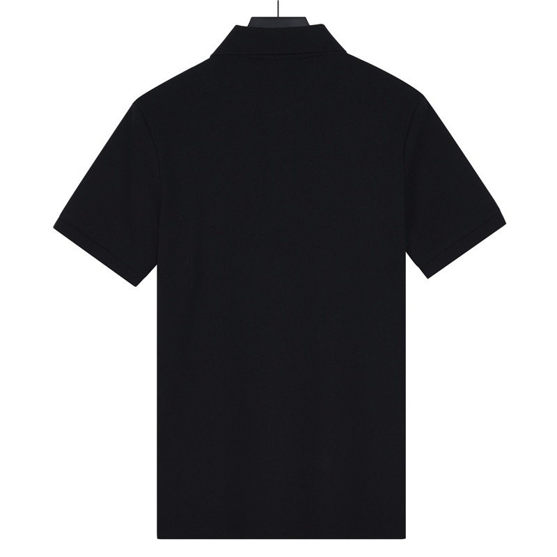 Moncler Black Short Sleeve Polo Shirt view