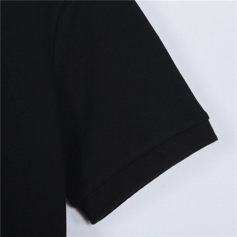 Moncler Black Short Sleeve Polo Shirt view