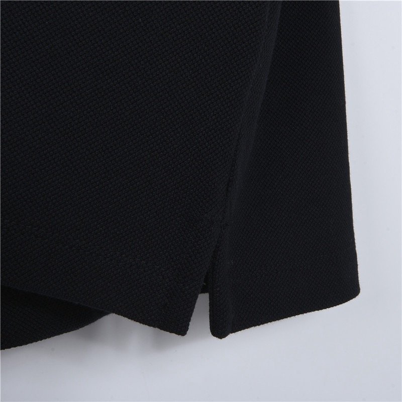 Moncler Black Short Sleeve Polo Shirt view