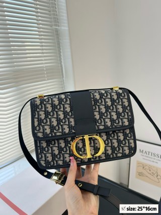 Dior Montaigne BB Monogram Canvas Shoulder Bag Black view 2