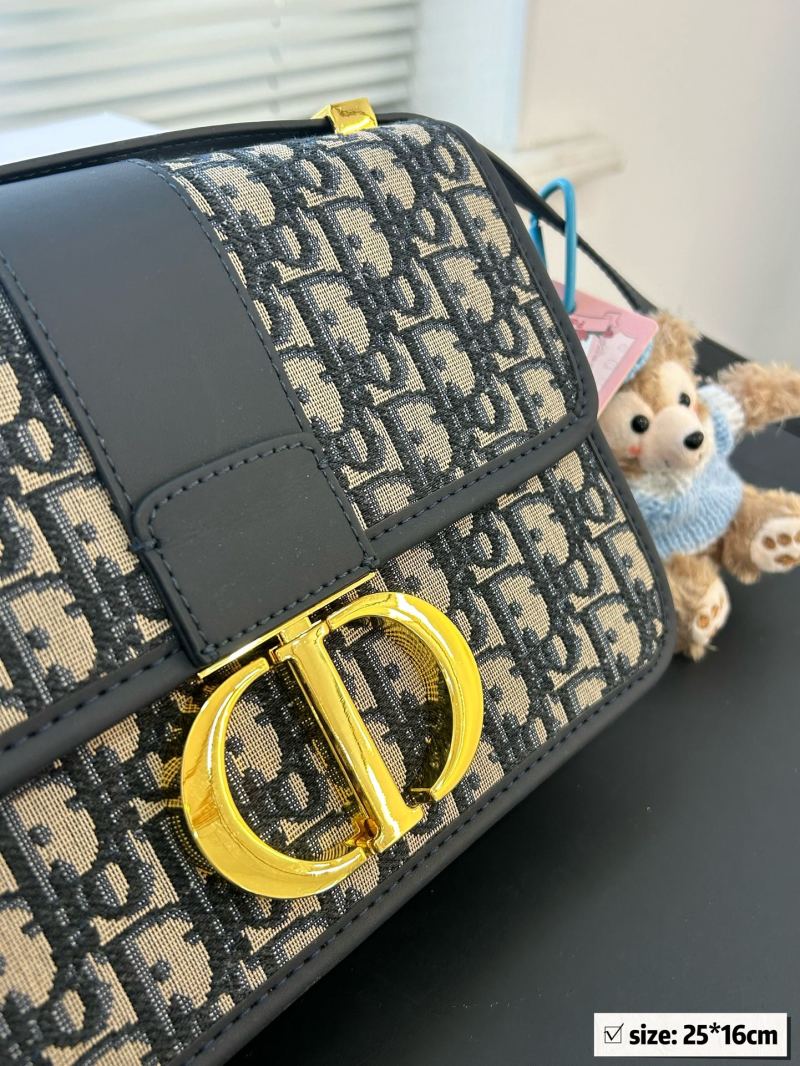 Dior Montaigne BB Monogram Canvas Shoulder Bag Black view