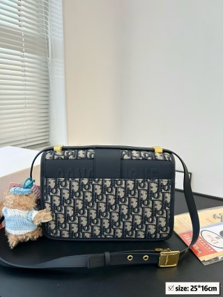 Dior Montaigne BB Monogram Canvas Shoulder Bag Black view 8