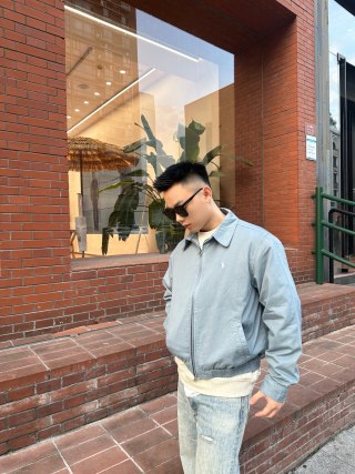Polo Ralph Lauren Light Blue Denim Harrington Jacket