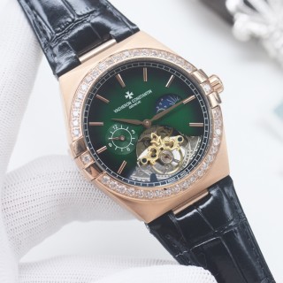 Vacheron Constantin Overseas 41mm Rose Gold Green Dial Tourbillon