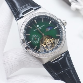 Vacheron Constantin Overseas 41mm Rose Gold Green Dial Tourbillon view 3