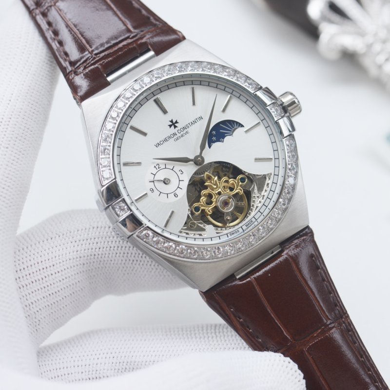Vacheron Constantin Overseas 41mm Rose Gold Green Dial Tourbillon view