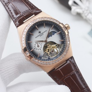 Vacheron Constantin Overseas 41mm Rose Gold Green Dial Tourbillon view 5