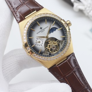 Vacheron Constantin Overseas 41mm Rose Gold Green Dial Tourbillon view 6