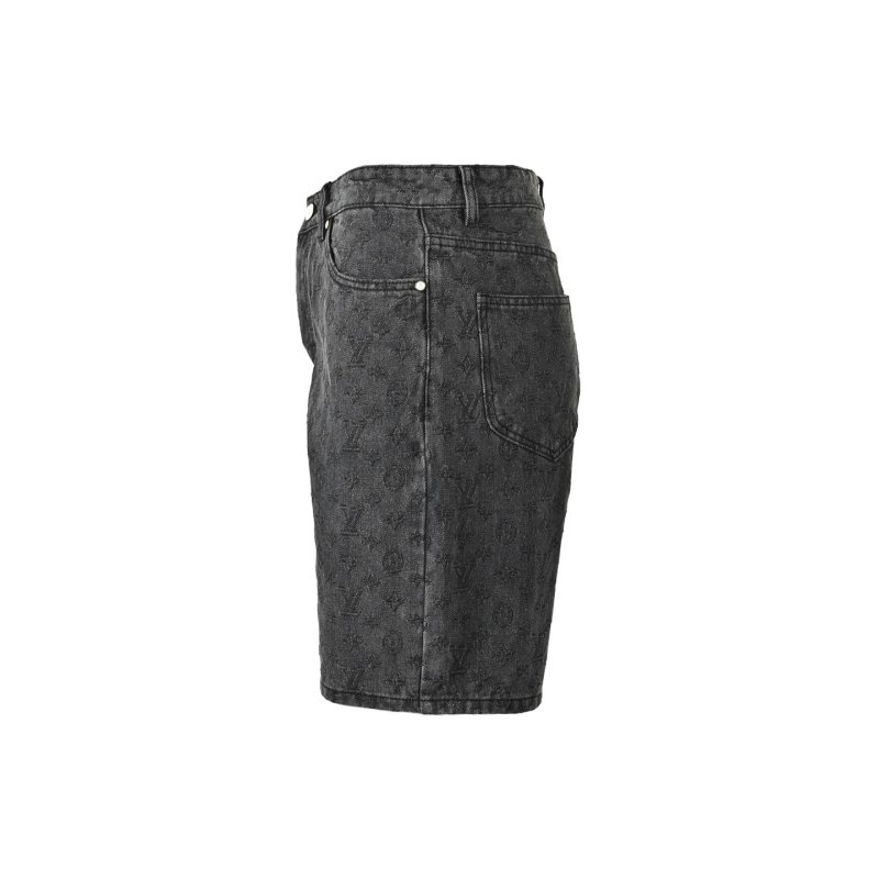 Louis Vuitton Monogram Denim Shorts Grey view