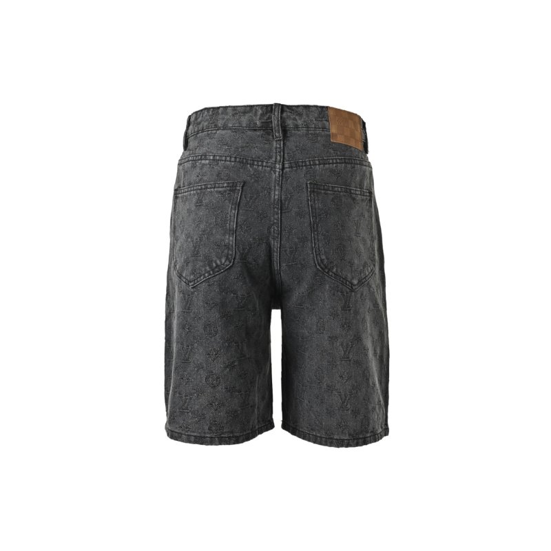 Louis Vuitton Monogram Denim Shorts Grey view