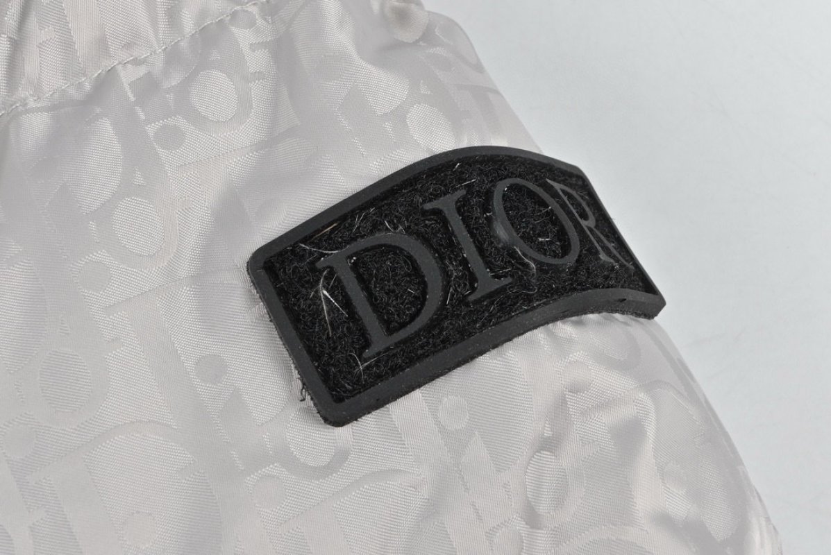 White Quilted Puffer Down Jacket view