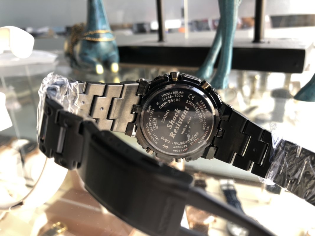 Casio G-Shock GMW-B5000D-1JF Black Steel Band Watch view