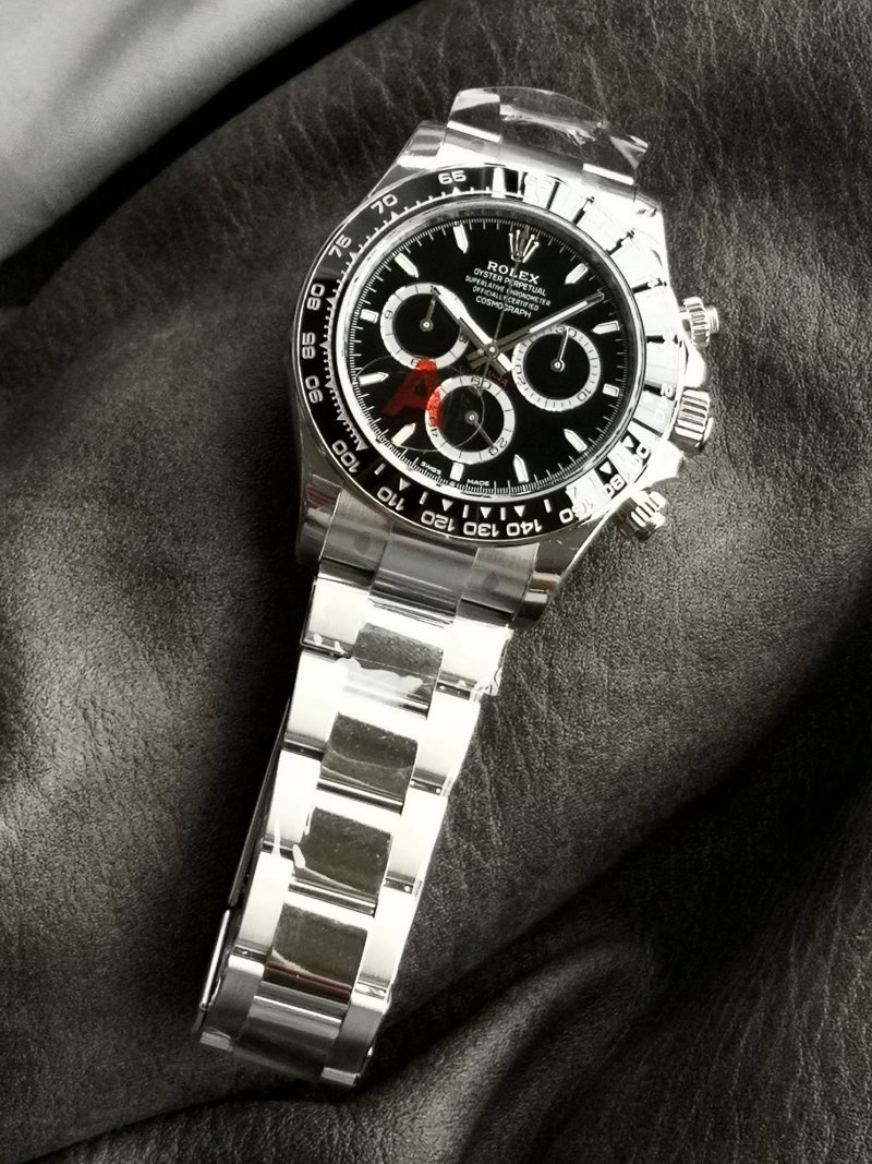 Rolex Daytona Chronograph Steel Black Dial Watch M126500LN view