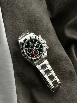 Rolex Daytona Chronograph Steel Black Dial Watch M126500LN view 5