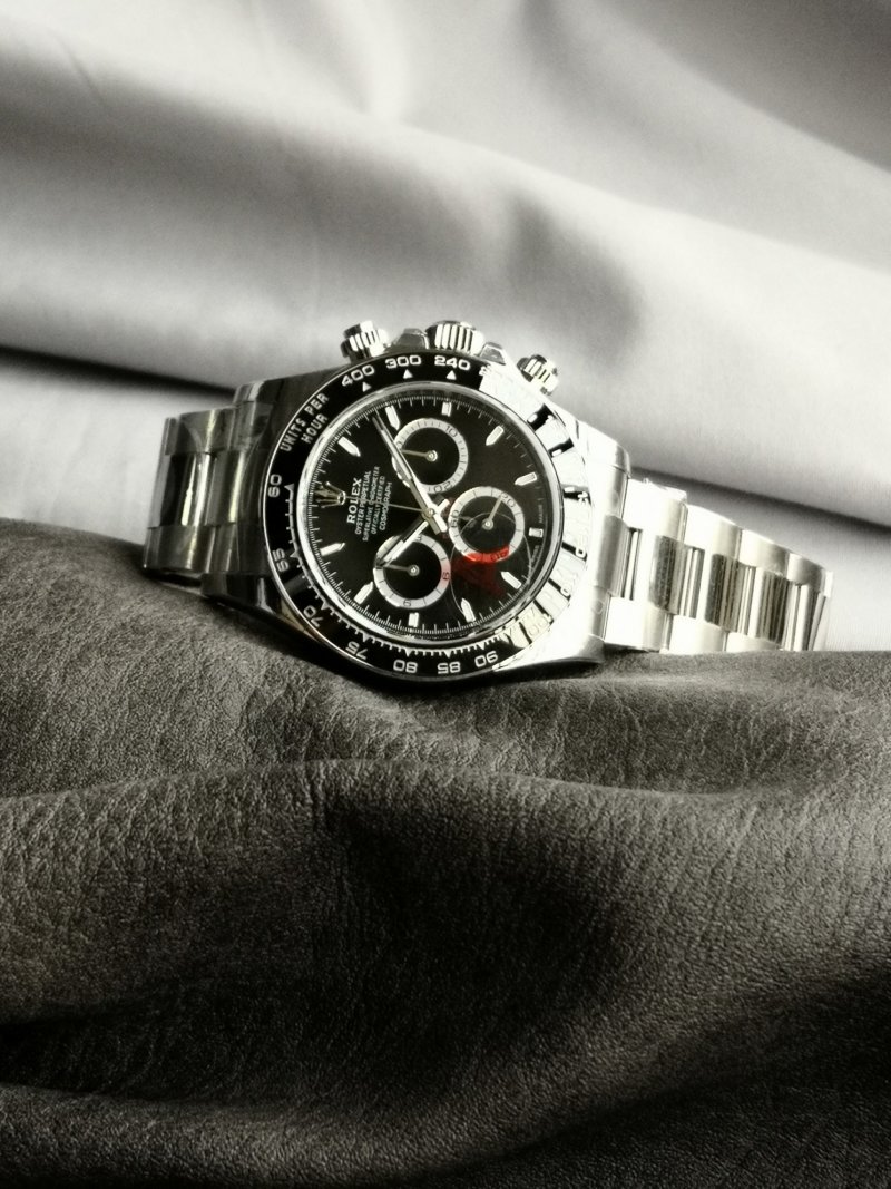Rolex Daytona Chronograph Steel Black Dial Watch M126500LN view