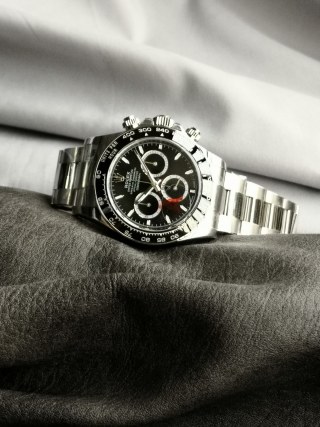 Rolex Daytona Chronograph Steel Black Dial Watch M126500LN view 6