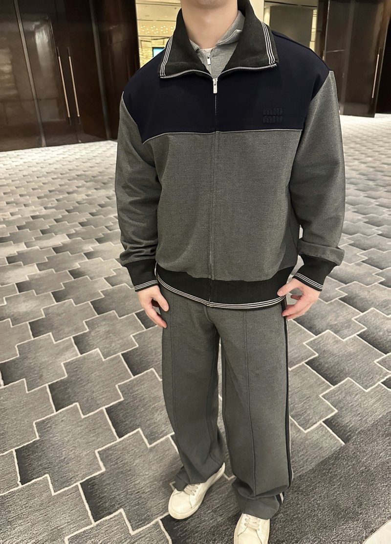 Navy & Grey Colorblock Quarter-Zip Track Jacket