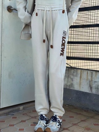 Loewe Cream Logo Zip Hoodie Tracksuit Set view 2