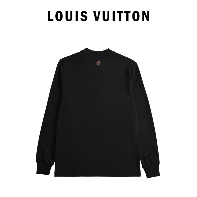 Louis Vuitton Black Studded Logo Sweatshirt view