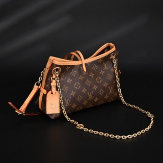Louis Vuitton Monogram CarryAll BB Chain Shoulder Bag