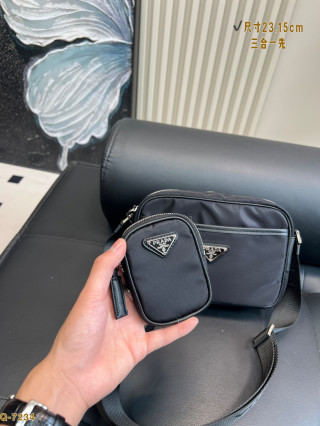 Prada 3-in-1 Camera Bag Black Nylon view 4