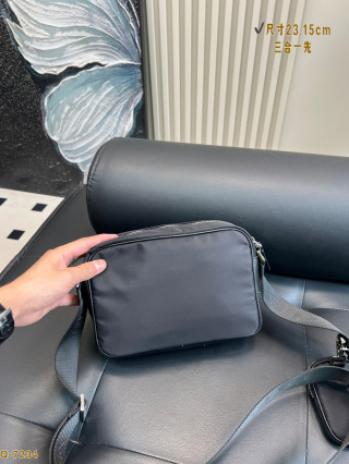 Prada 3-in-1 Camera Bag Black Nylon view 6