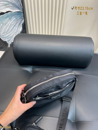 Prada 3-in-1 Camera Bag Black Nylon view 7