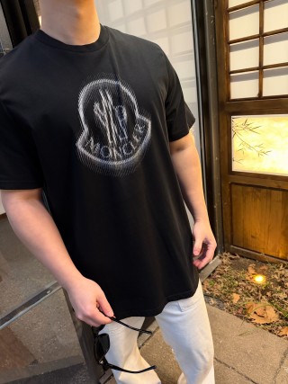 Moncler Black Graphic Logo T-Shirt
