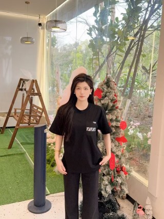 Black Logo Print Short Sleeve T-Shirt view 2